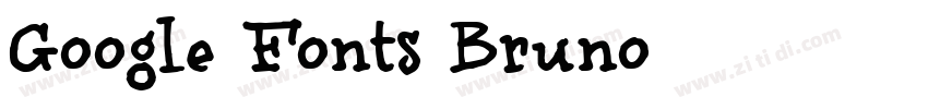 Google Fonts Bruno字体转换